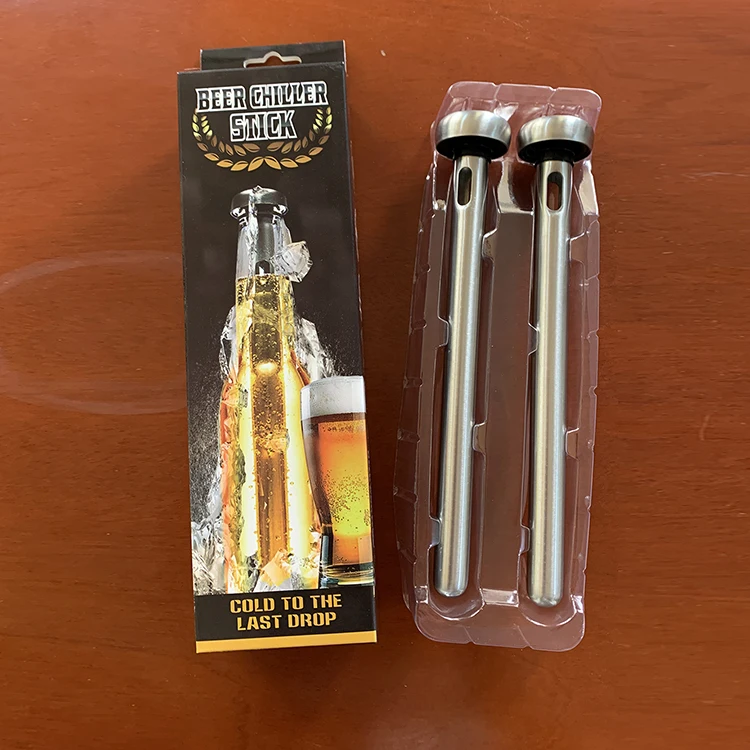 2022 Amazon seller 304 Stainless steel beer chiller stick with standard color box