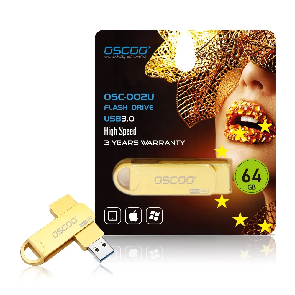  Оптовая продажа флеш-накопитель usb oscoo высокоскоростной 128 ГБ с индивидуальным логотипом 64