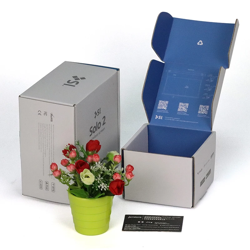 Custom Printed Colorful Red Pink Corrugated Mailer Box