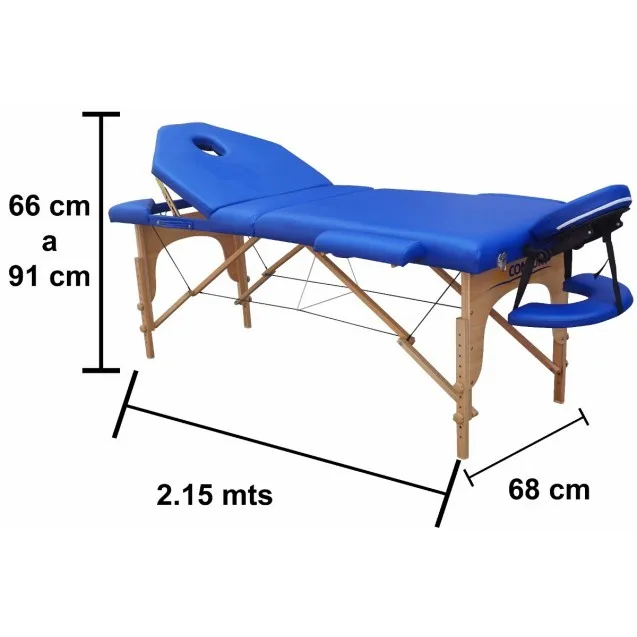 Blue Tattoo Chair Salon Beauty Message Spa Bed foldable Facial Chair with Carry Bag Mexico Hot Sale
