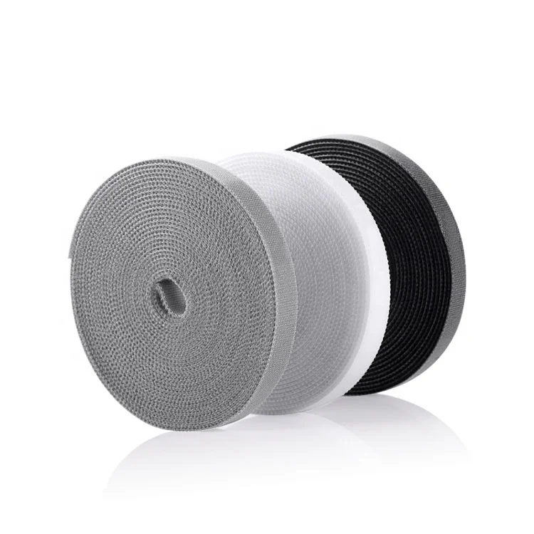 25mm Nylon double sides  hook loop  cable tie   fastener for computer wires management