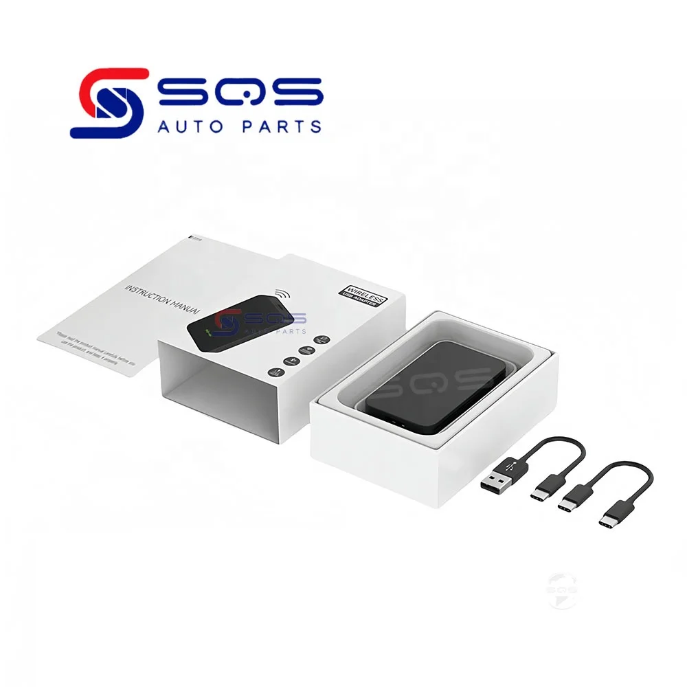 SQS High Quality New 2Air Wired To Wireless Carplay Ai More Android Auto Car Smart Box Navigation Google Play Wifi BT Dongle
