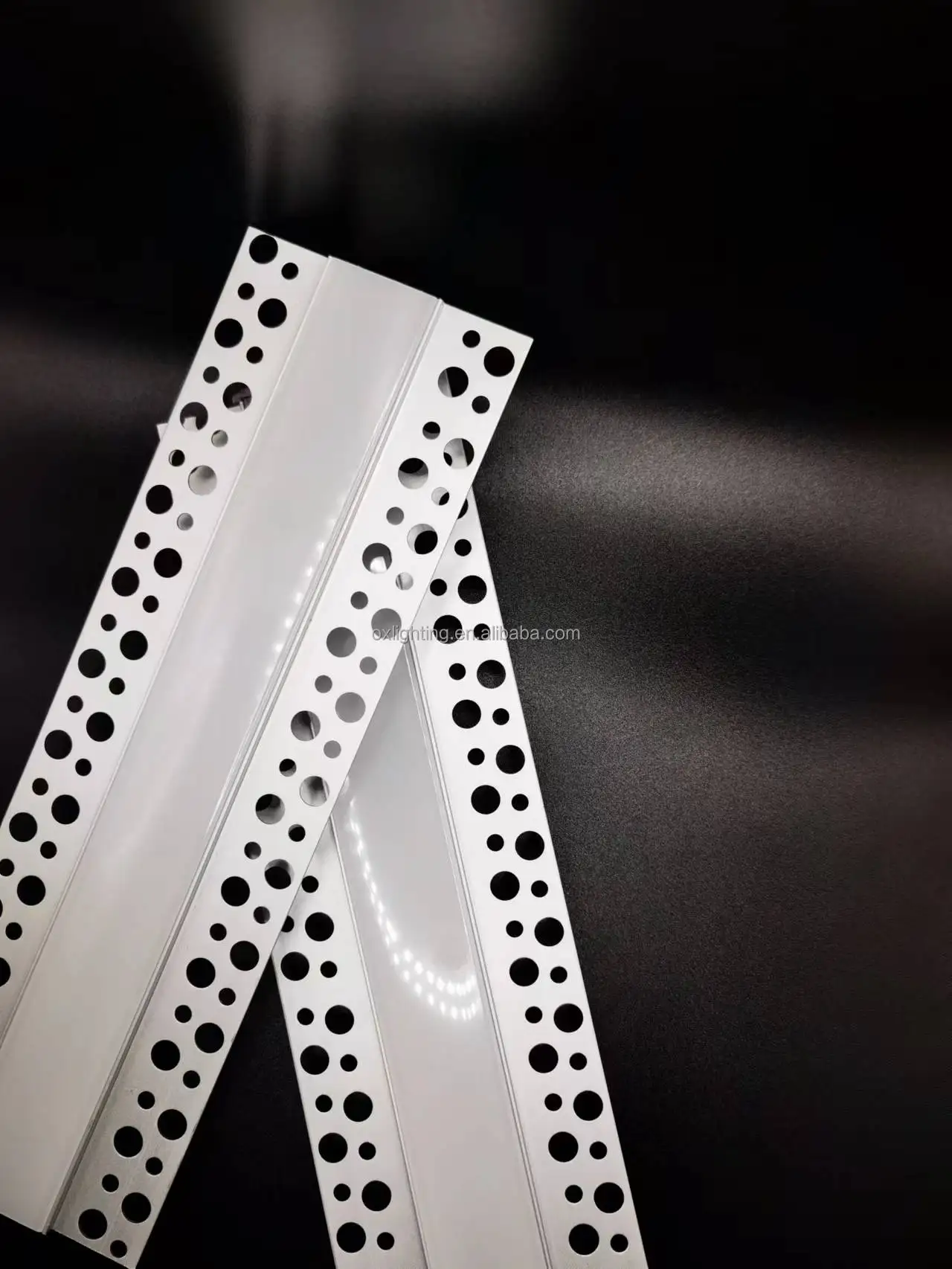 Gypsum Plasterboard Plaster Led Channels Housing Round Perfiles Led Perfil Aluminio Led Extrusion Plaster In Led Profile