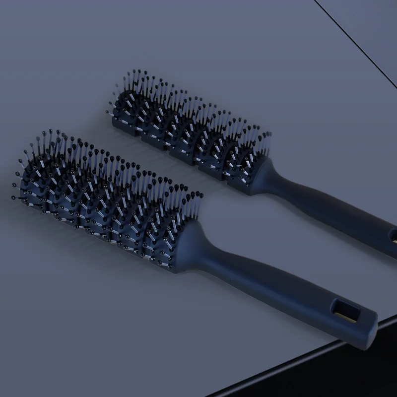 JOBKIN Tunnel Vented Hair Brushes With Nylon Bristles 11 Row Vented Hair Comb for Men and Women Vent Brushes