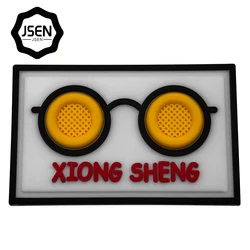 Pvc Rubber Label polyester Custom Clothes labels tags Iron On Label High Quality Pvc Patch