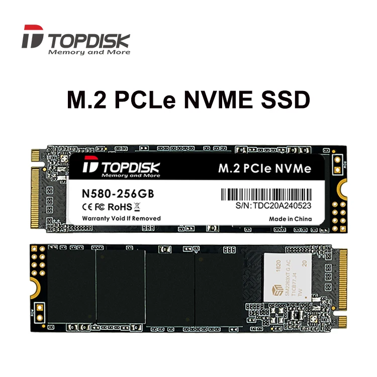 Topdisk N580 Nvme Internal SSD 120gb 240gb 512gb 1tb 2tb  Cheap SSD Laptop drive 1tb