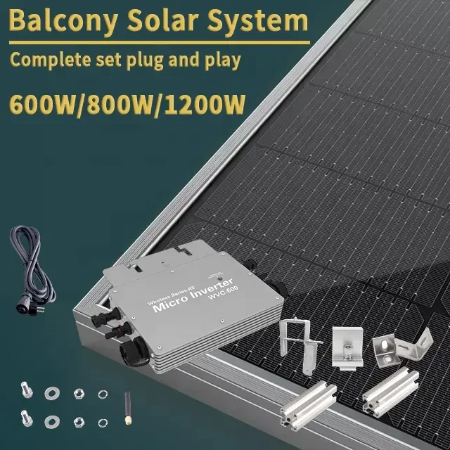 RTPOWER Factory direct 600W grid tied solar balcony system with 600 watt micro inverter garden mini PV system