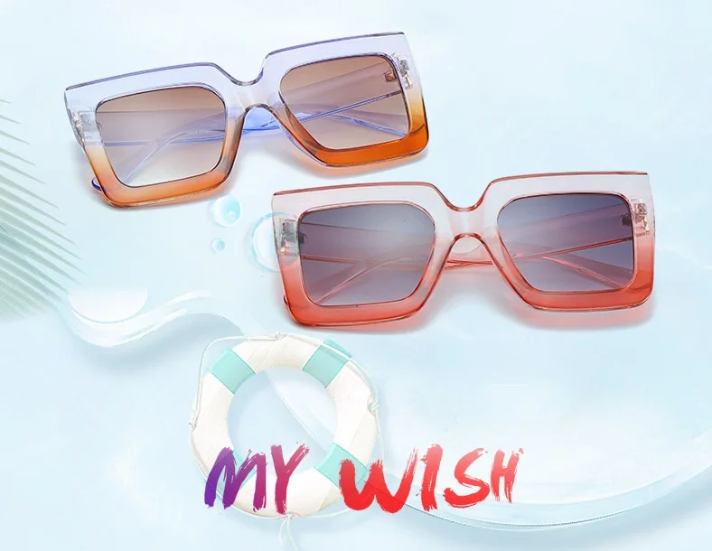 Yiwu wholesale 2021 hot Fashion PC Square uv400 Sun glasses Female Shades sunglasses for women