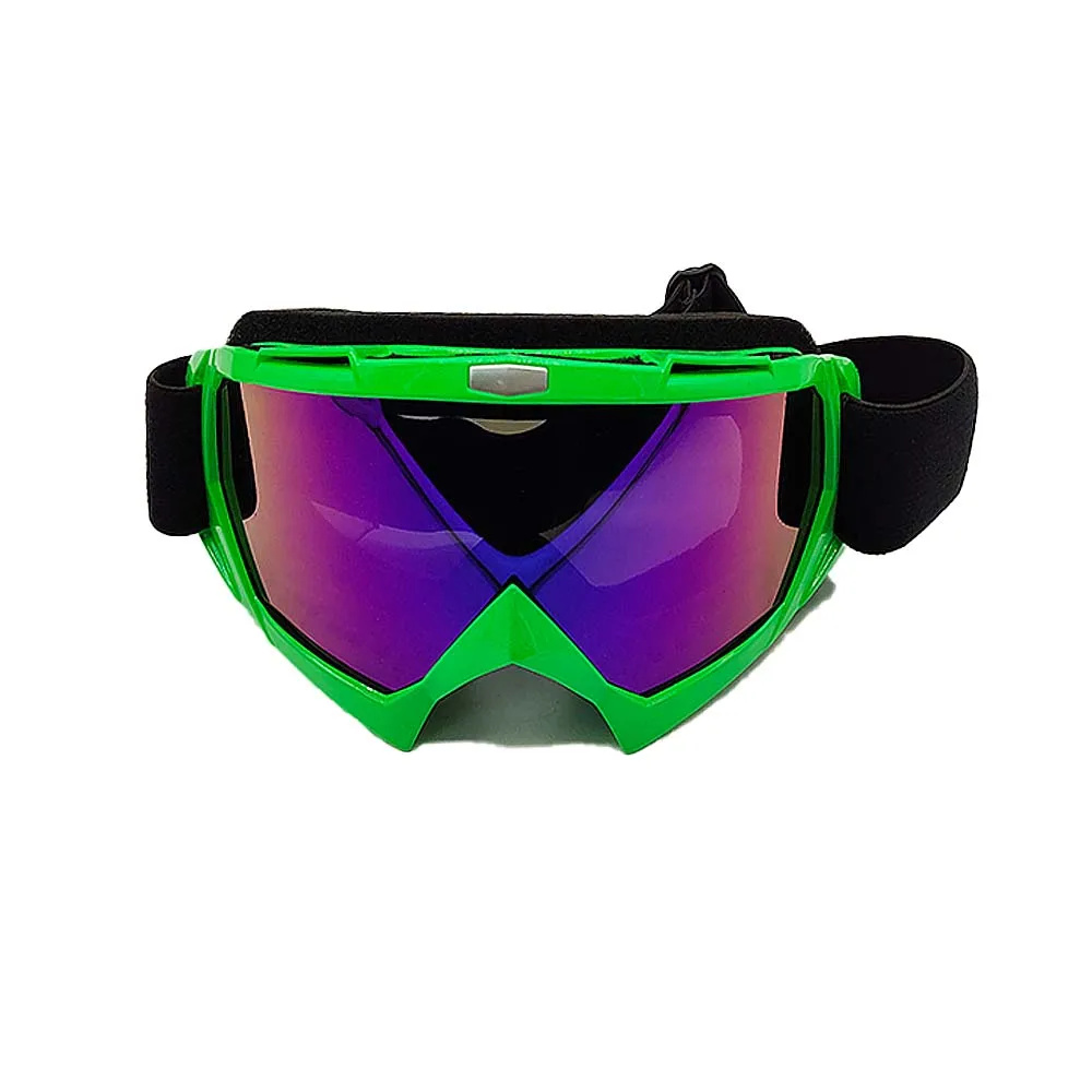 White matte TPU frame cross-country motorcycle riding eyeglasses UV protection 400  cross-country glasses