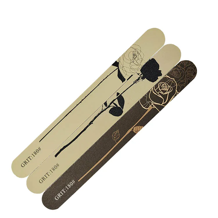 The new listing Double Sides Colorful lime  professionnel washable Nail File emery Board Custom Printed Nail File