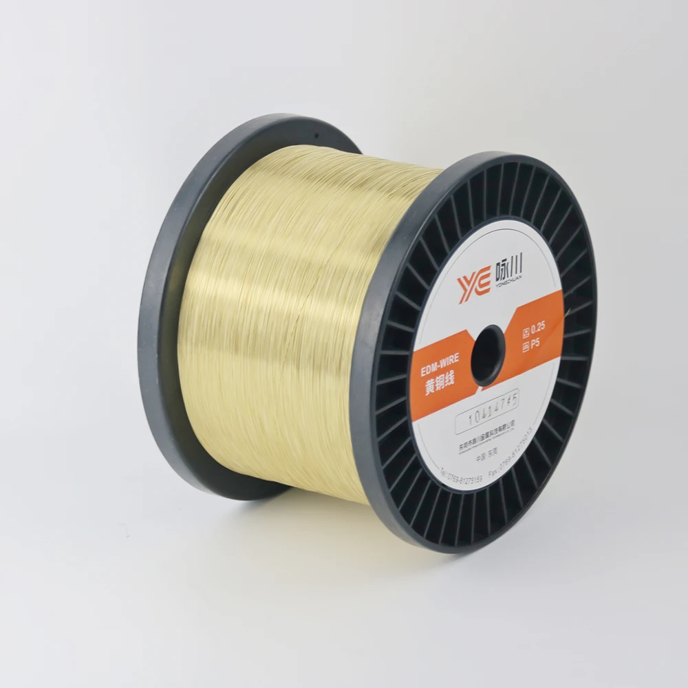 Industrial Spooled Electrodes P5 5~6KG Cuzn37 DIN160 7~8KG EDM Wire Dameter 0.3