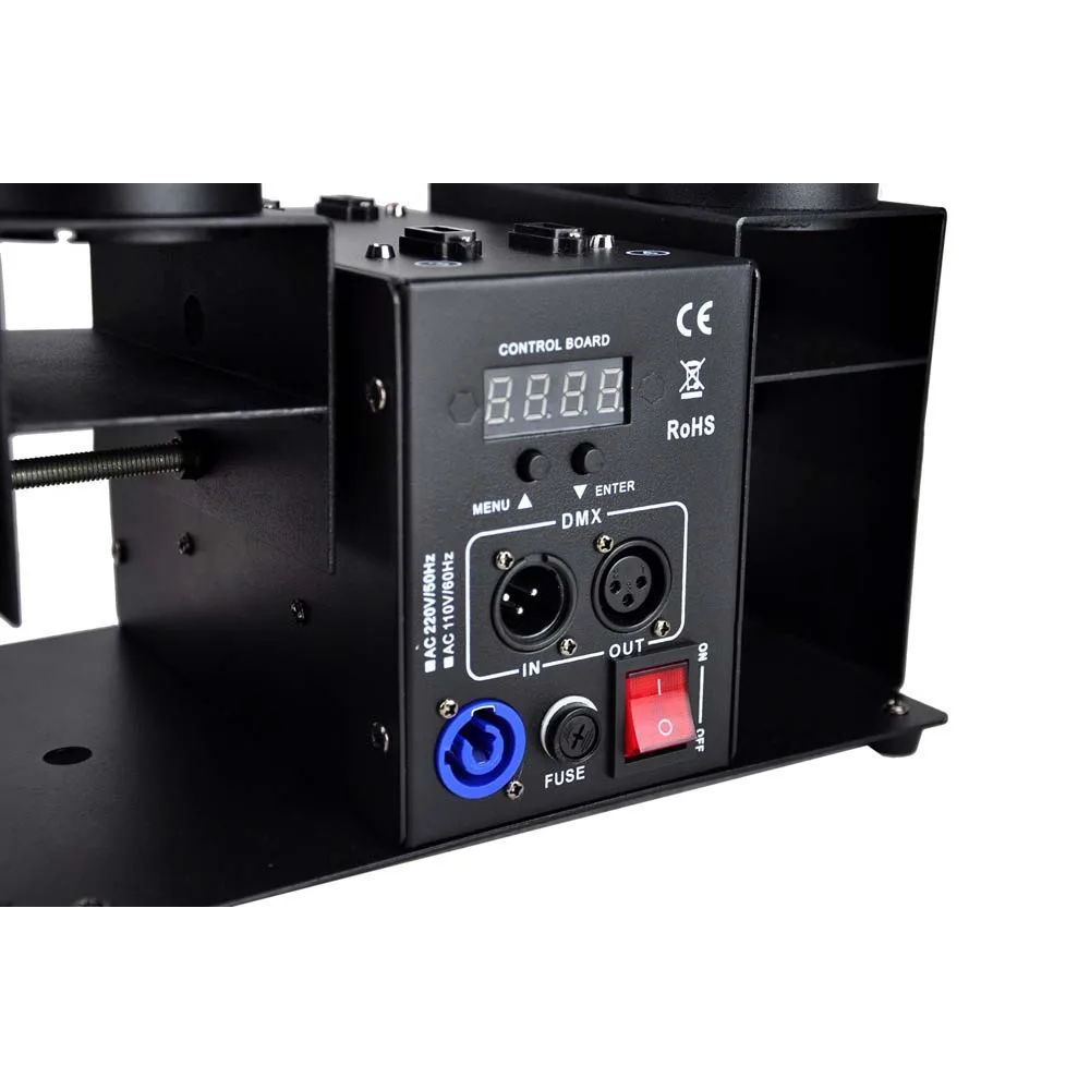 120W 4 Heads Electronic Confetti Launcher Machine with DMX Control for Wedding Birthday Confetti Cannon