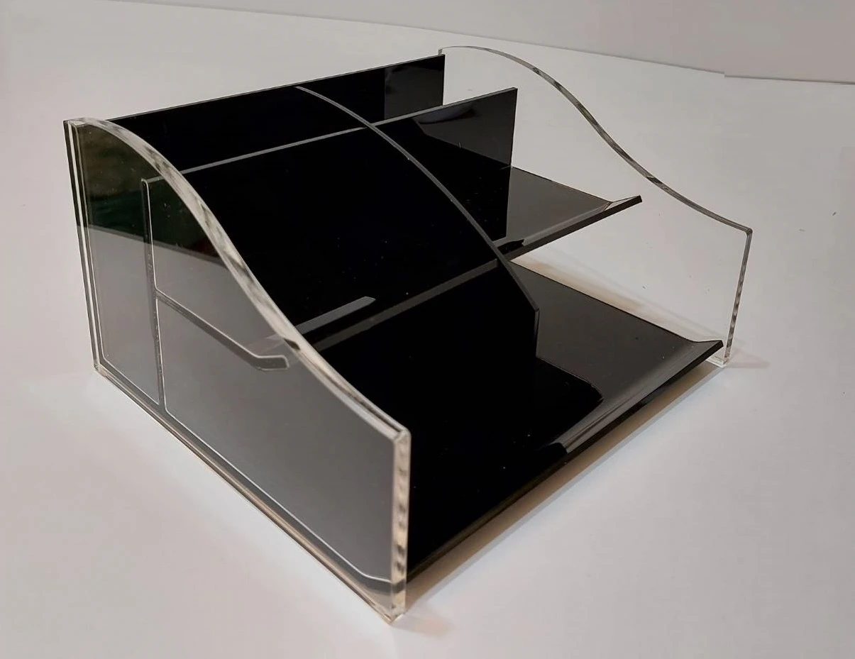 High Quality Office Stationery Supplies Customized Portable Acrylic Office Desk Organizer For Managing Pens And Files