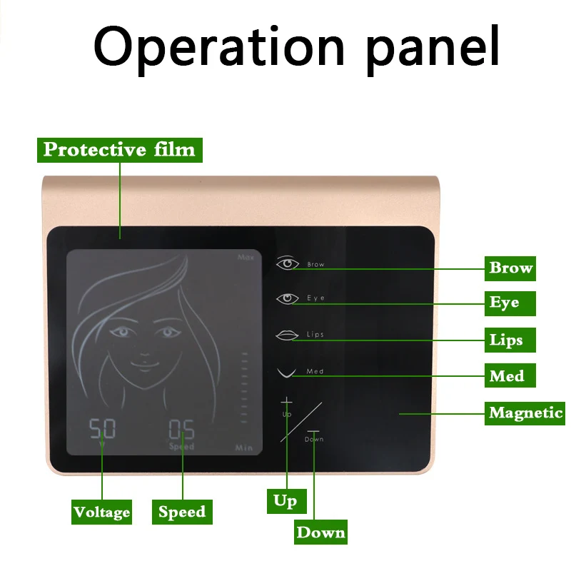 High Quality Microblading kit Digital Touch Screen Embroidery Tattoo Machine  PMU MTS Semi Wireless Permanent Makeup Machine