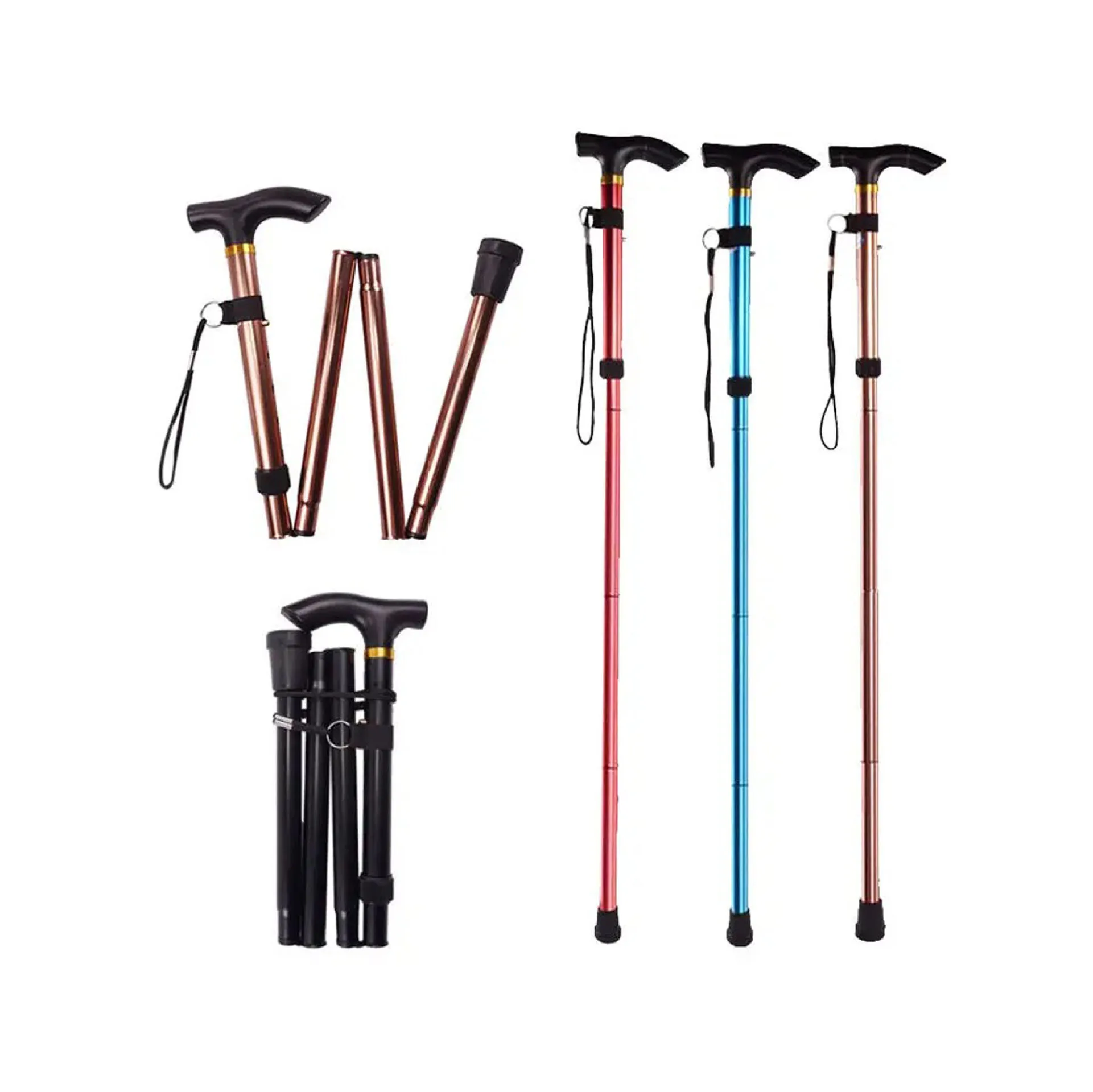 Aluminum Blind Walking Stick Cane Walking Sticks And Canes Hiking Sticks Trekking Pole For Mountaineering