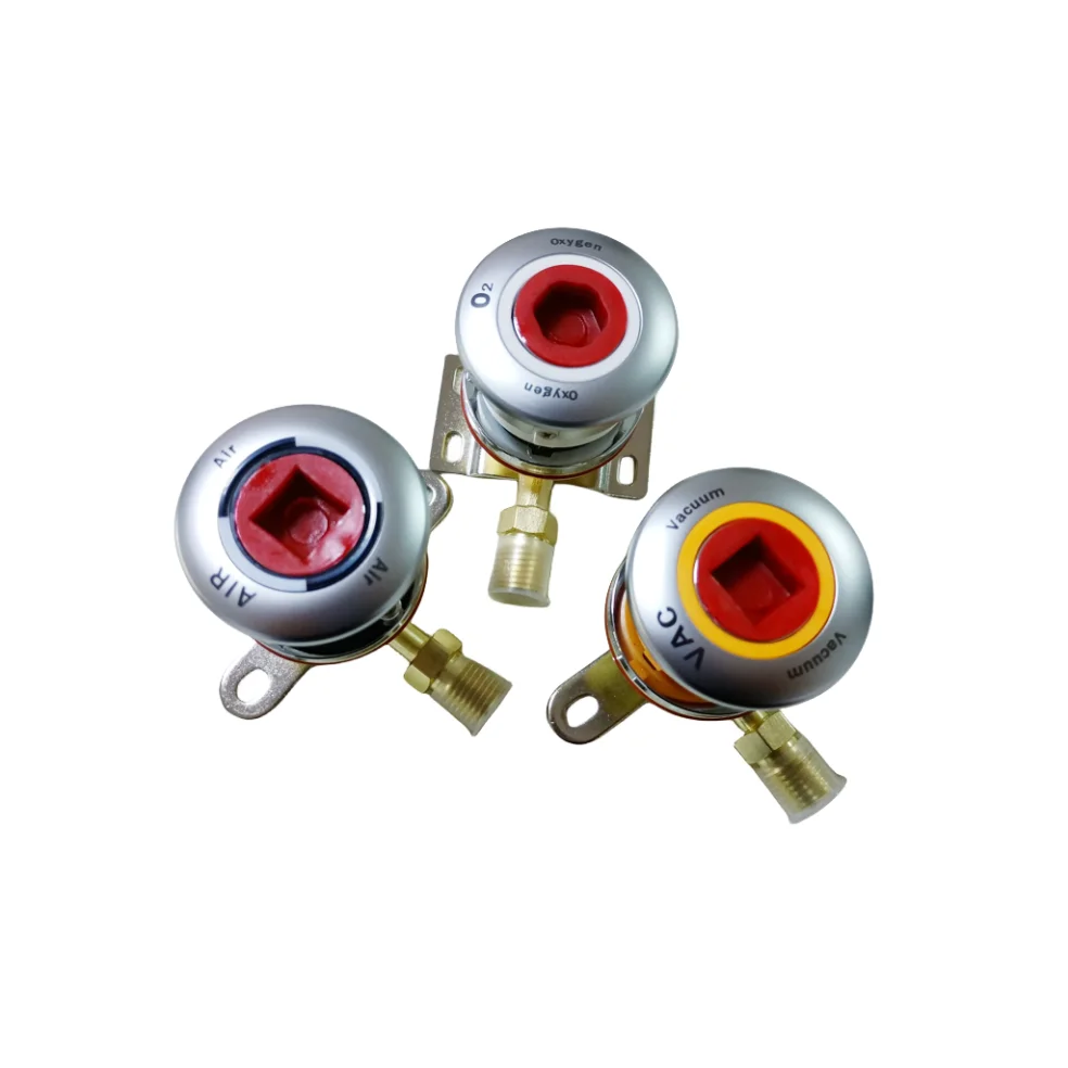 DIN Standard console wall mounted thread hose box type Medical connector gas terminal