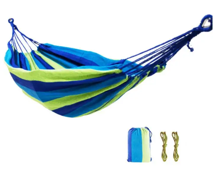 
Spot camping hammock outdoor single canvas hammock children swing camping hammock 