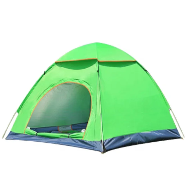 Quick Tents Yellow Portable Folding Shelter Anti-mosquito Tourist Waterproof Outdoor 4 Person Camping Tent