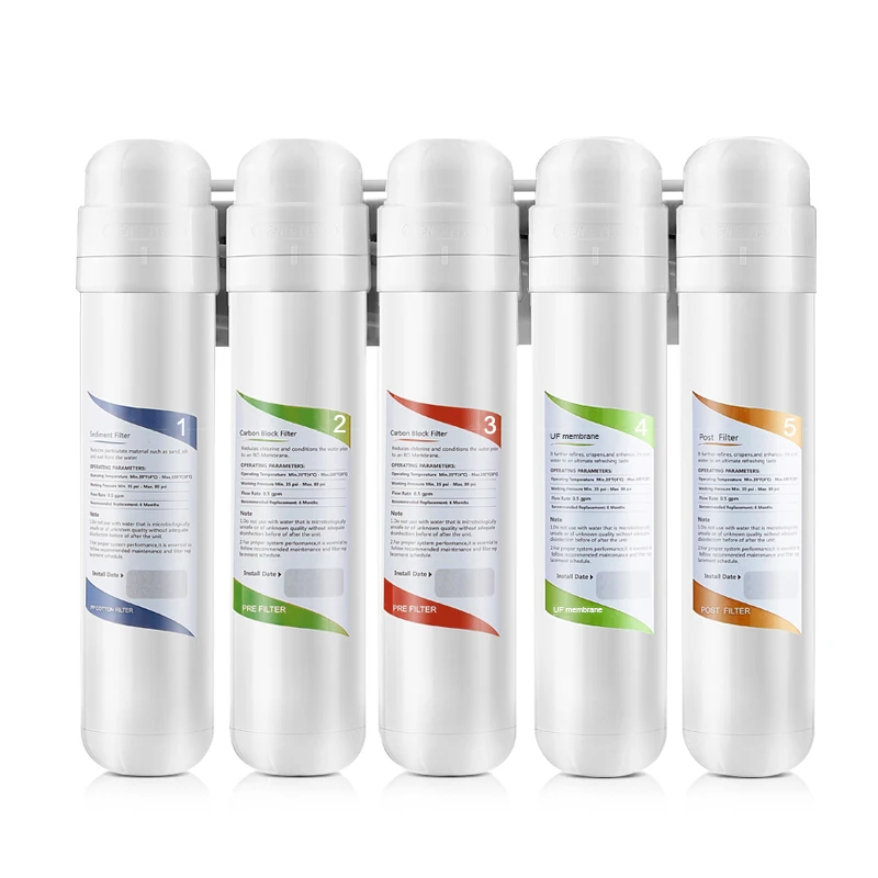 k5-5 Stage large flow 800GPD  House Under Sink Water Filter system UF system  Retained minerals