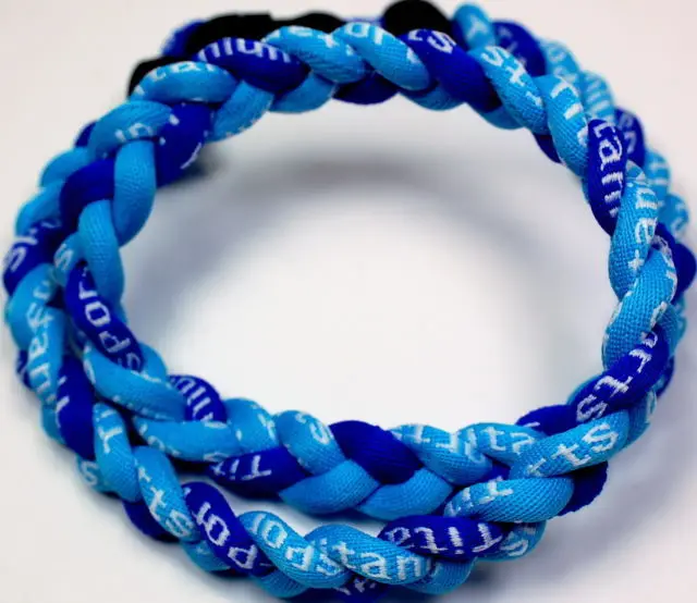 wholesale Tornado braided baseball Necklace Sports Titanium 3 Rope Braided Sport Rope baseball Necklace