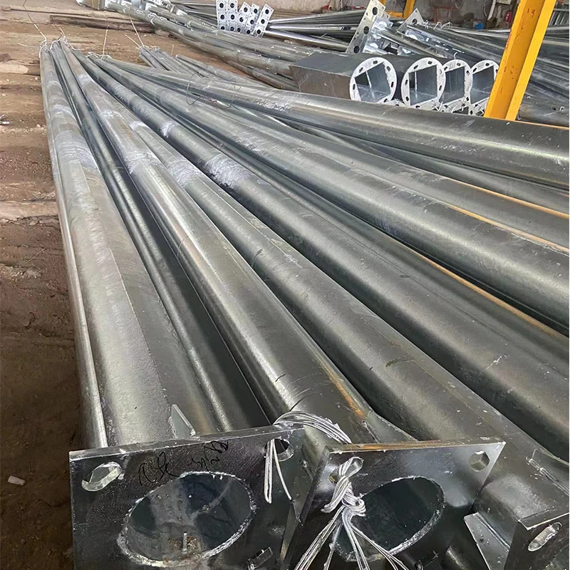 best price Galvanized lamp pole outdoor square lighting pole