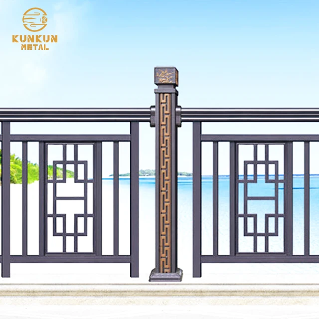 Factory price powder coated aluminum fence and clearspan balustrade railing