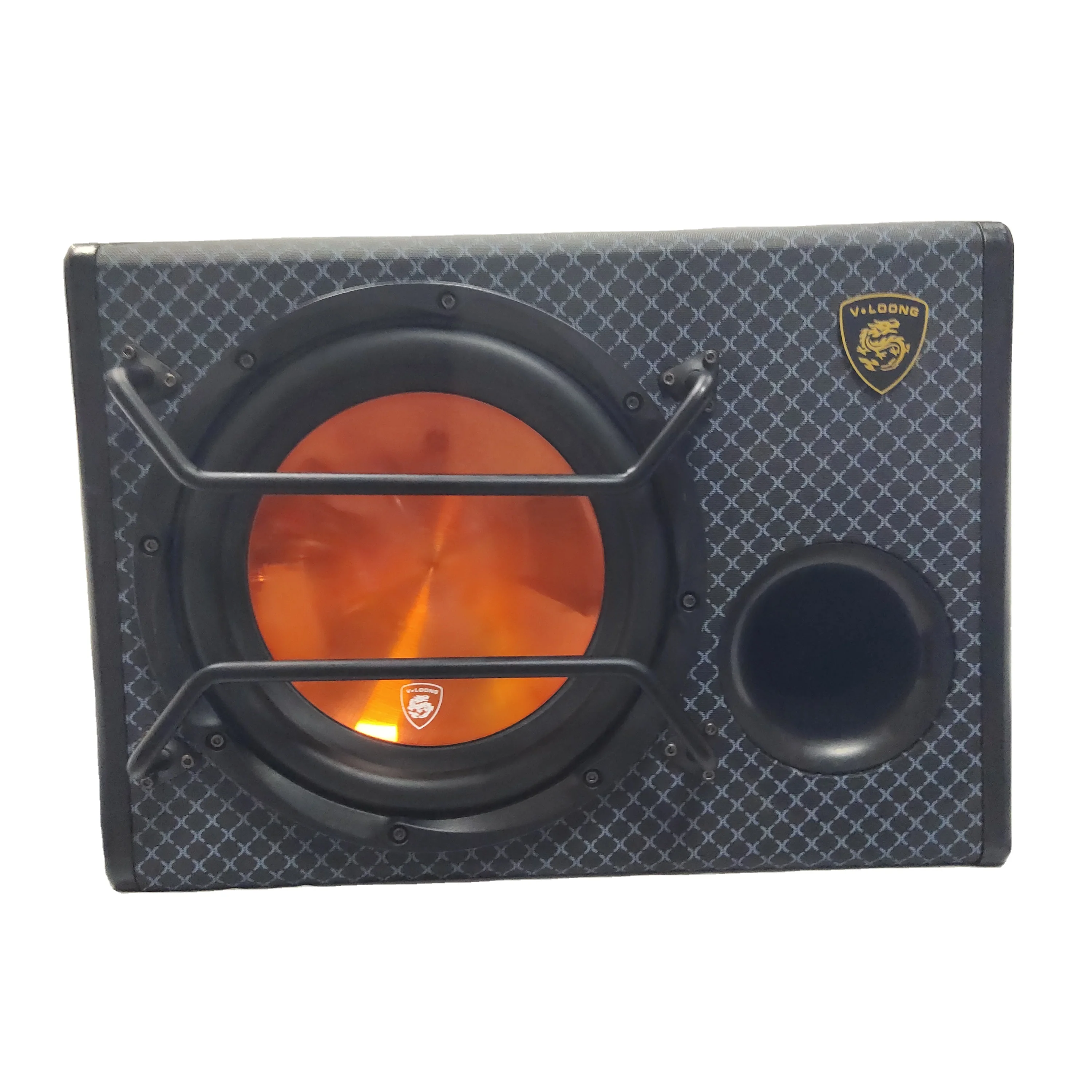 QCD-A612 12 inch automobile subwoofer wooden car audio subwoofer active subwoofer Factory direct sale
