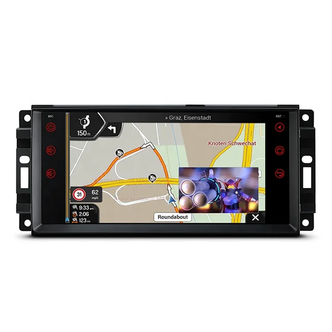 7 inch Octa Core Car Dash Board Navigation Player with Coaxial Audio Output Dual UI Switchable Split Screen for Jeep Patriot