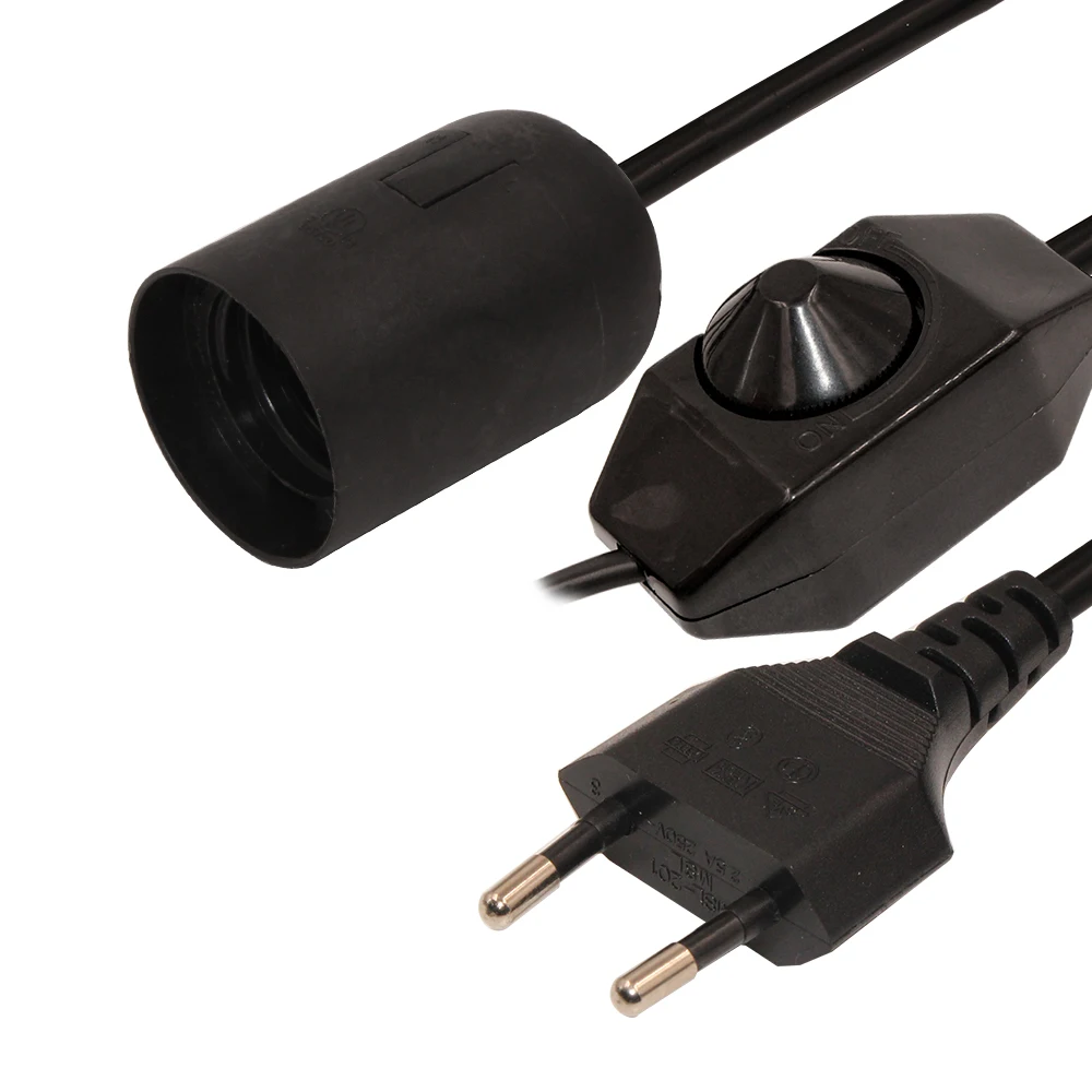 Оптовая продажа H03vvh2-f 2*0 75 1 8 м ЕС 2-контактный шнур питания лампы соли с 303/304 вкл/выкл переключатель