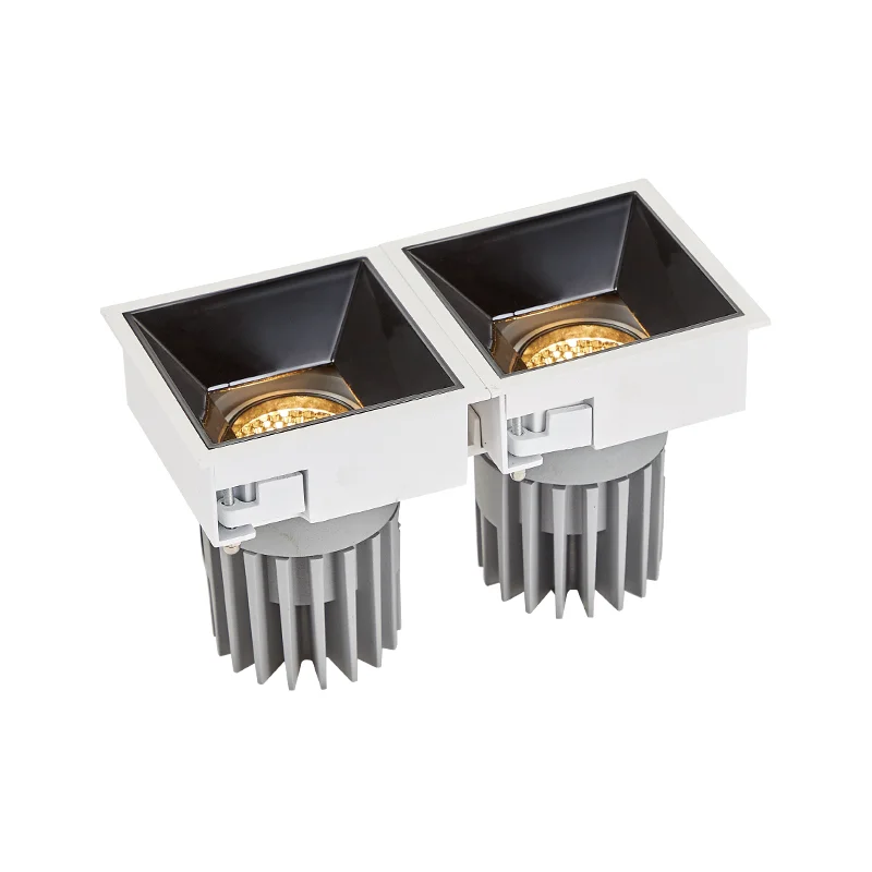 Anti-glare LED Downlight 30W LED Square Adjustable Spotlight For Hotel Museum Projects LED Square Downlight