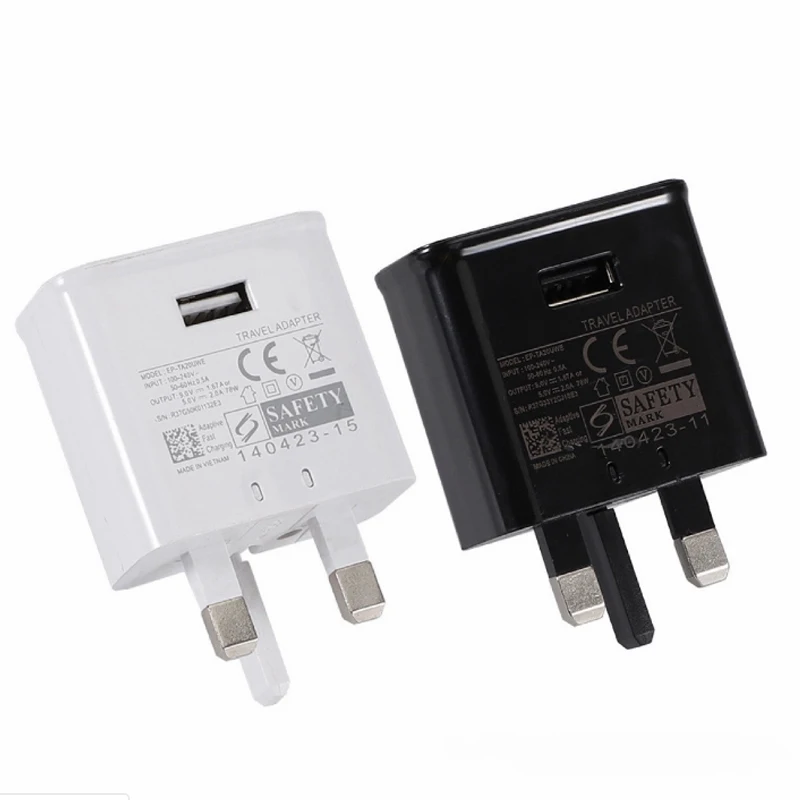 For Samsung note 10 plus UK Plug Fast Charger Adapter Quick Charge Type C Cable for Galaxy S10 S8 S9 Plus A3 A5 A7 2017 Note 9 8