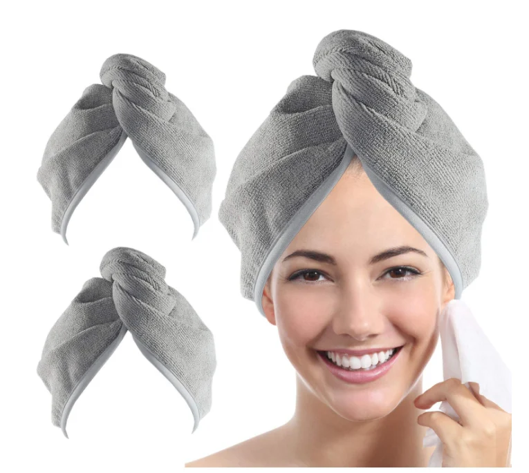 Hot selling high quality bamboo hair towel large in stock