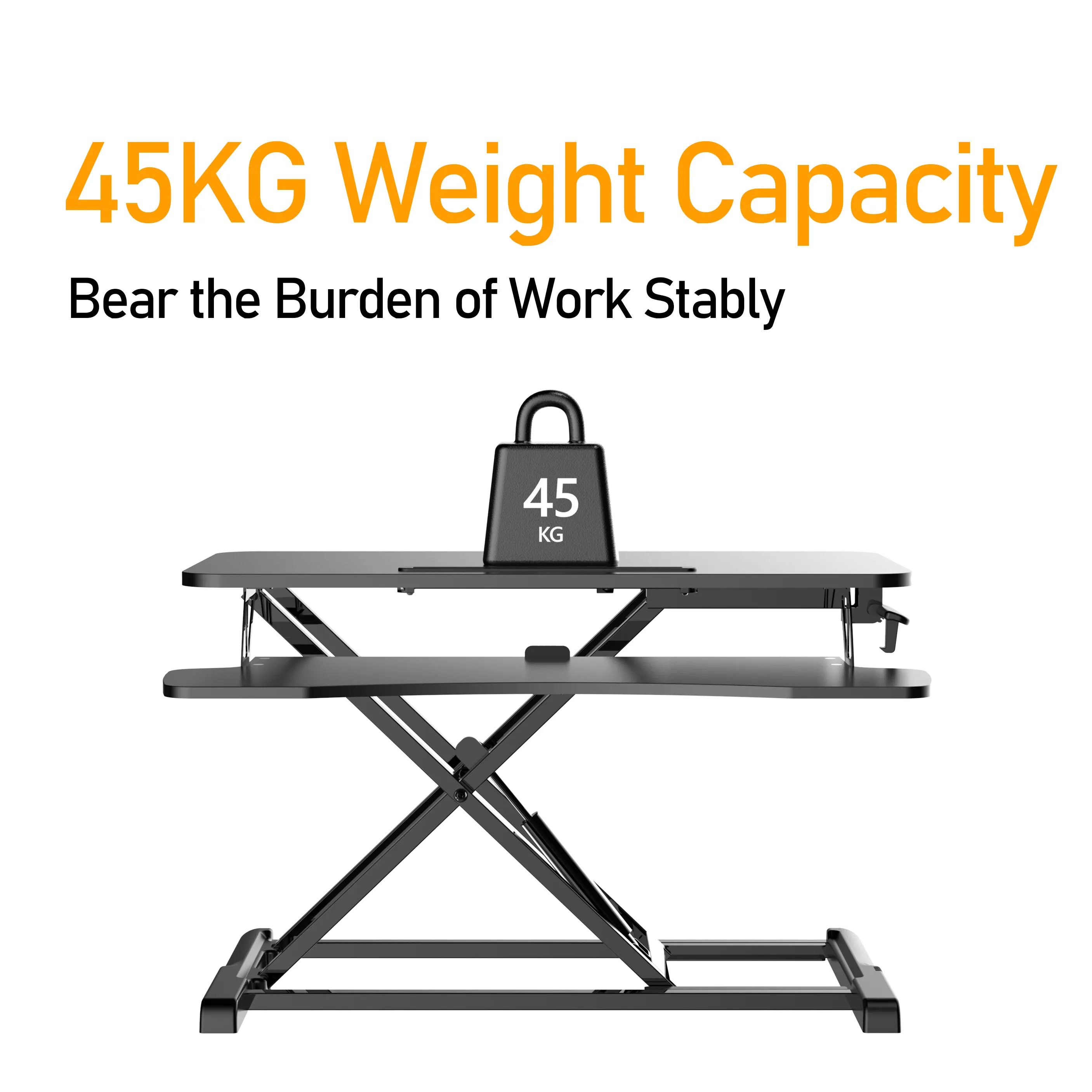 Office Height-Adjustable Laptop Standing Desk Sit To Stand up Computer Desk Converter