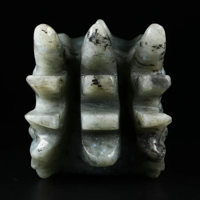 Factory price Hand Carved Crystal Carving labradorite Dragon Heads Crystal Skulls healing stones