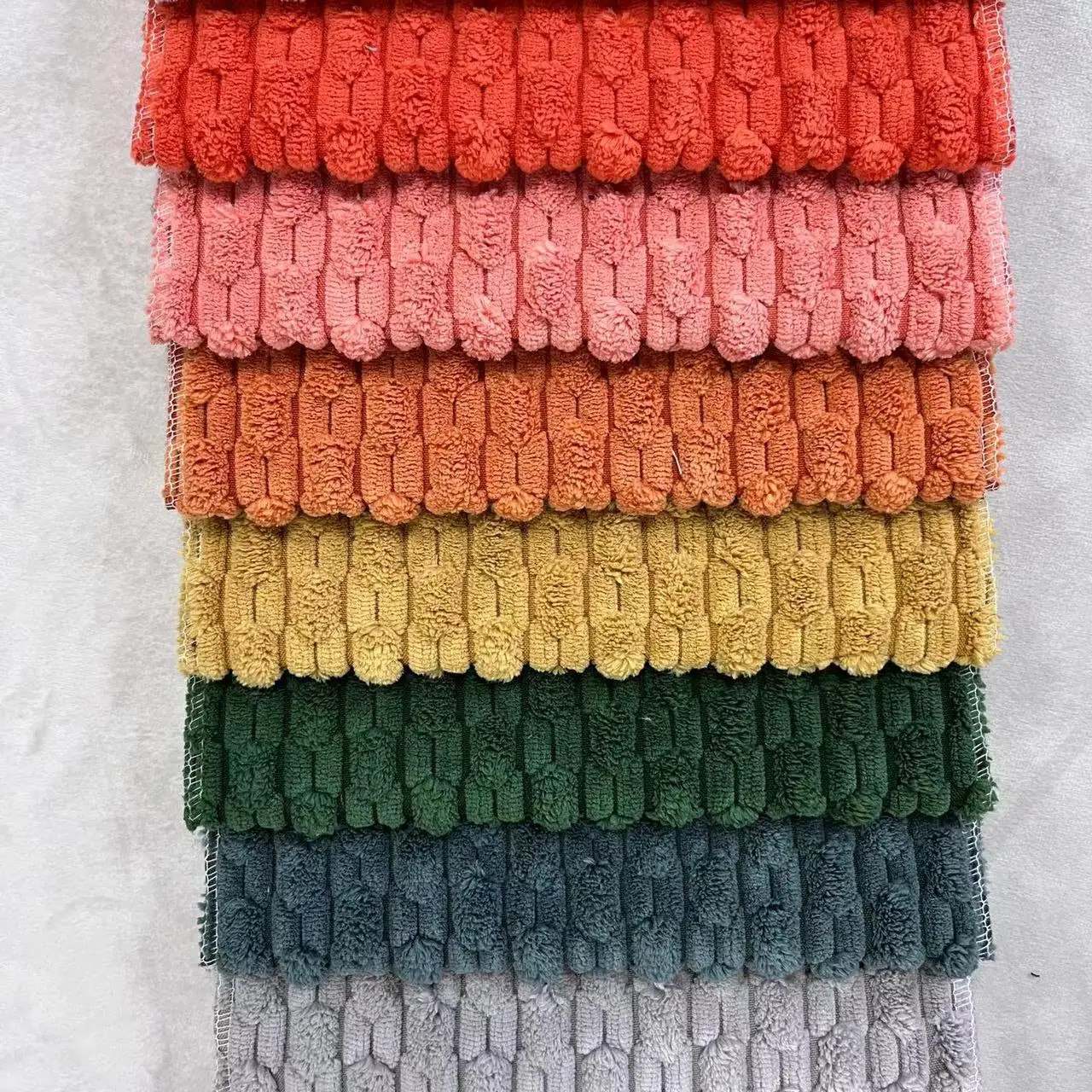 Comfortable corduroy  woven wide usage sofa pillow home textile solid color thick corduroy fabric