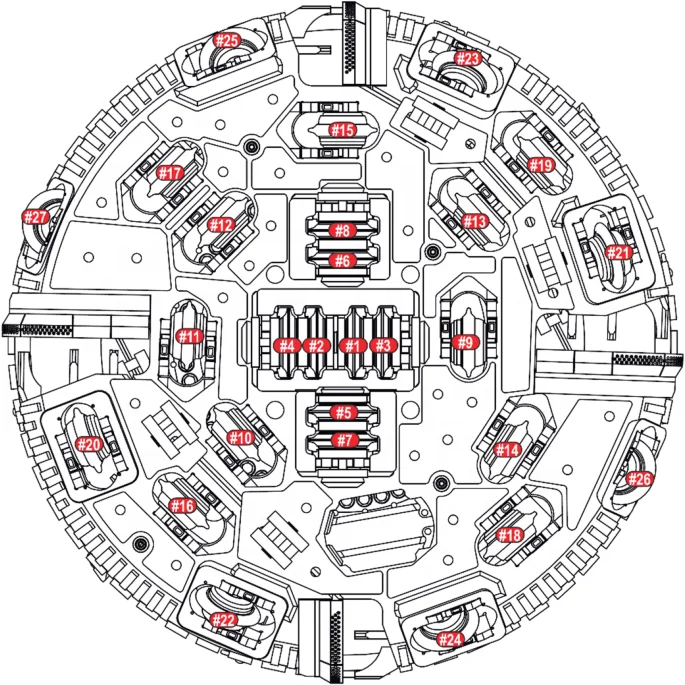 MTBM disc cutter with TIMKEN bearing apply to HERRENKNECHT AVN tunnel boring machine