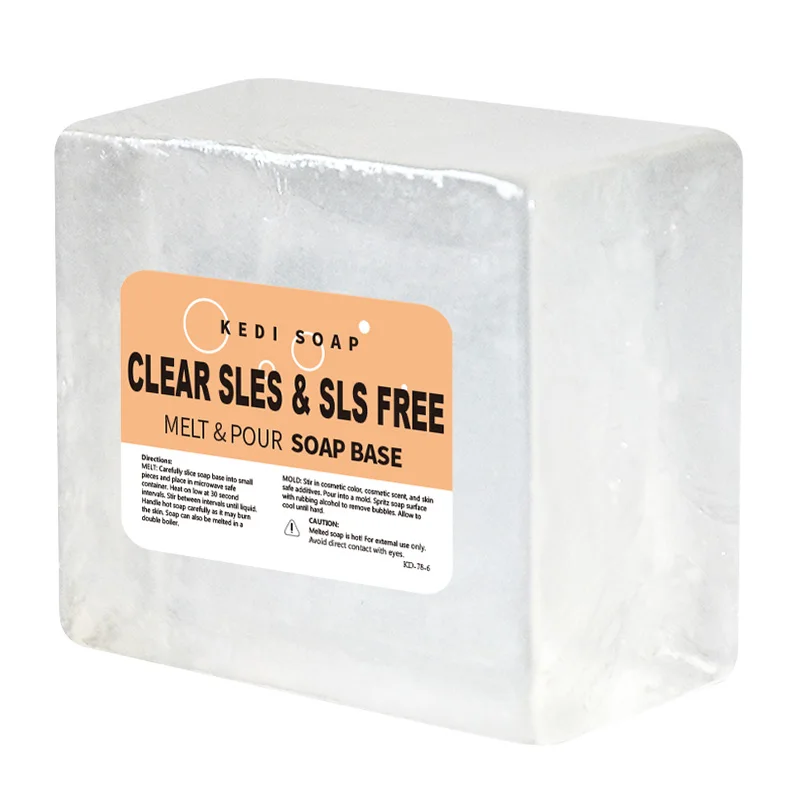 KD-78-6 10 кг прозрачный SLES и SLS Бесплатная расплава и залить мыльной основы по оптовым ценам от поставщика производитель