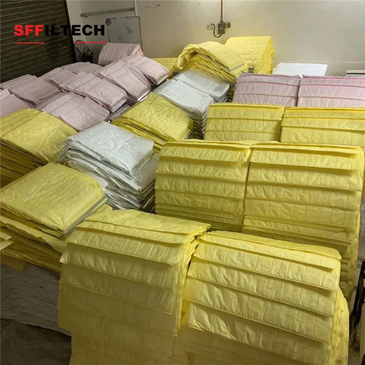 Replacement Medium Efficient Washable Synthetic Fiber Pocket HVAC Air Filter Manufacturer Dust Collector
