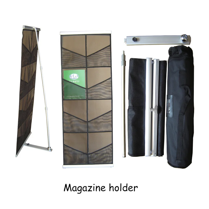 Double sided or single side type net shape brochure stand