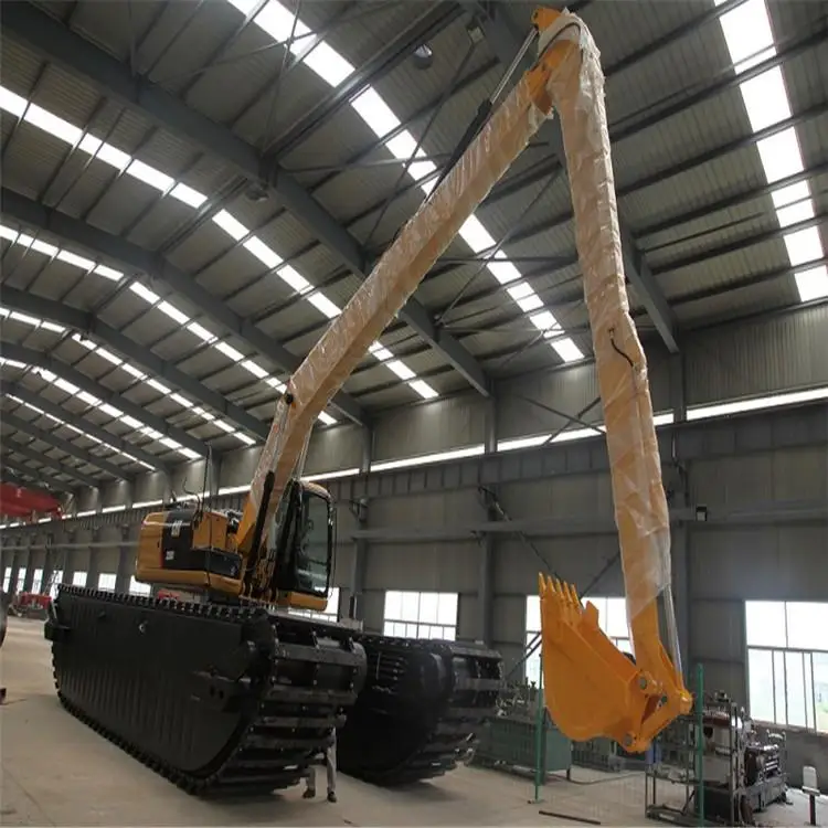 LC-SW15  high quality amphibious excavator new designed swamp buggy wetland dredging pontoon excavator manufacturer