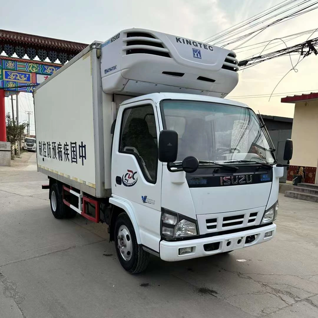 Used isuzu 4x4  Refrigerator small cargo Truck Isuzu 4k refrigerator car/van