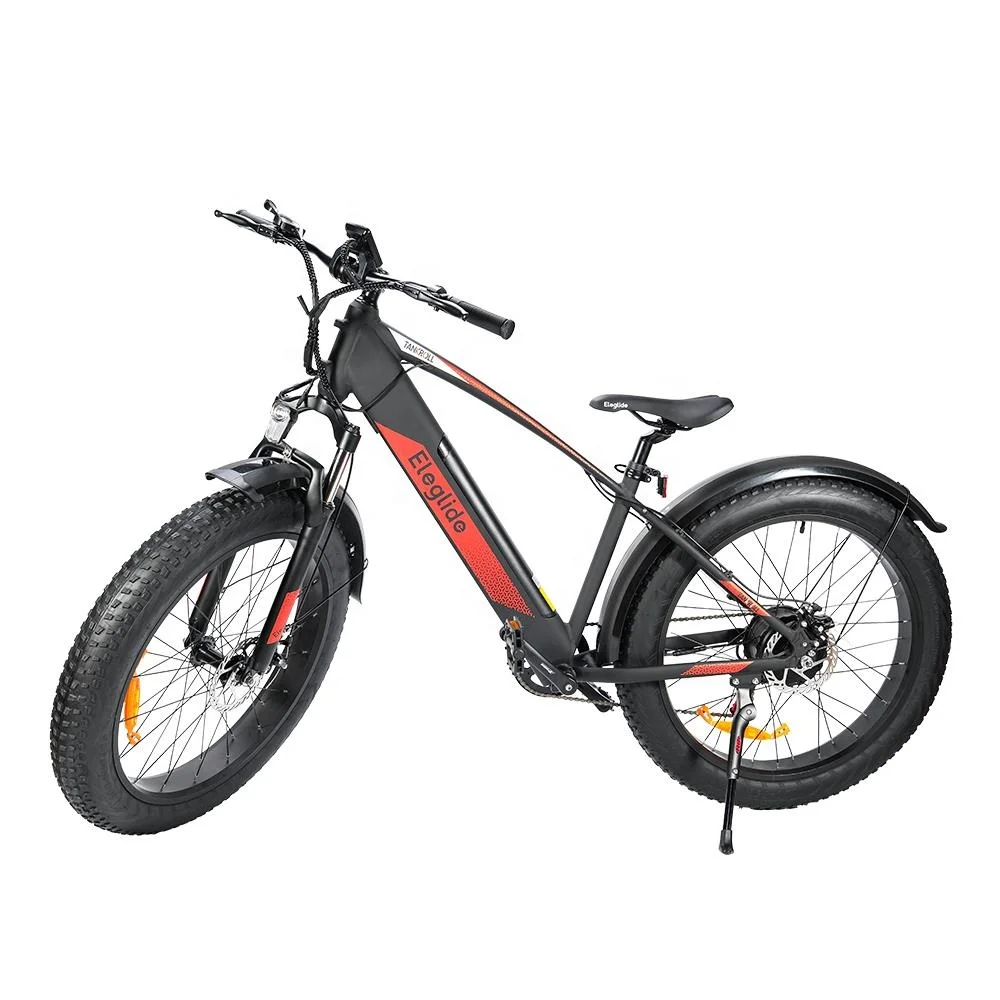 Eleglide Best List Tankroll 26 Inch Fat Tire Dirt Electric Bicycle 48V 500W Powerful Brushless Motor Mountain E Bike