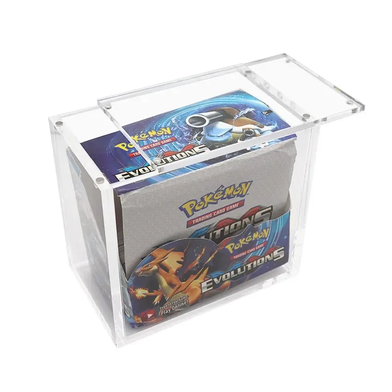 Пользовательские акриловые карты Etb Pokemon Boost Elite Trainer Box витрина винт магнит прозрачный Packs чехол с крышкой