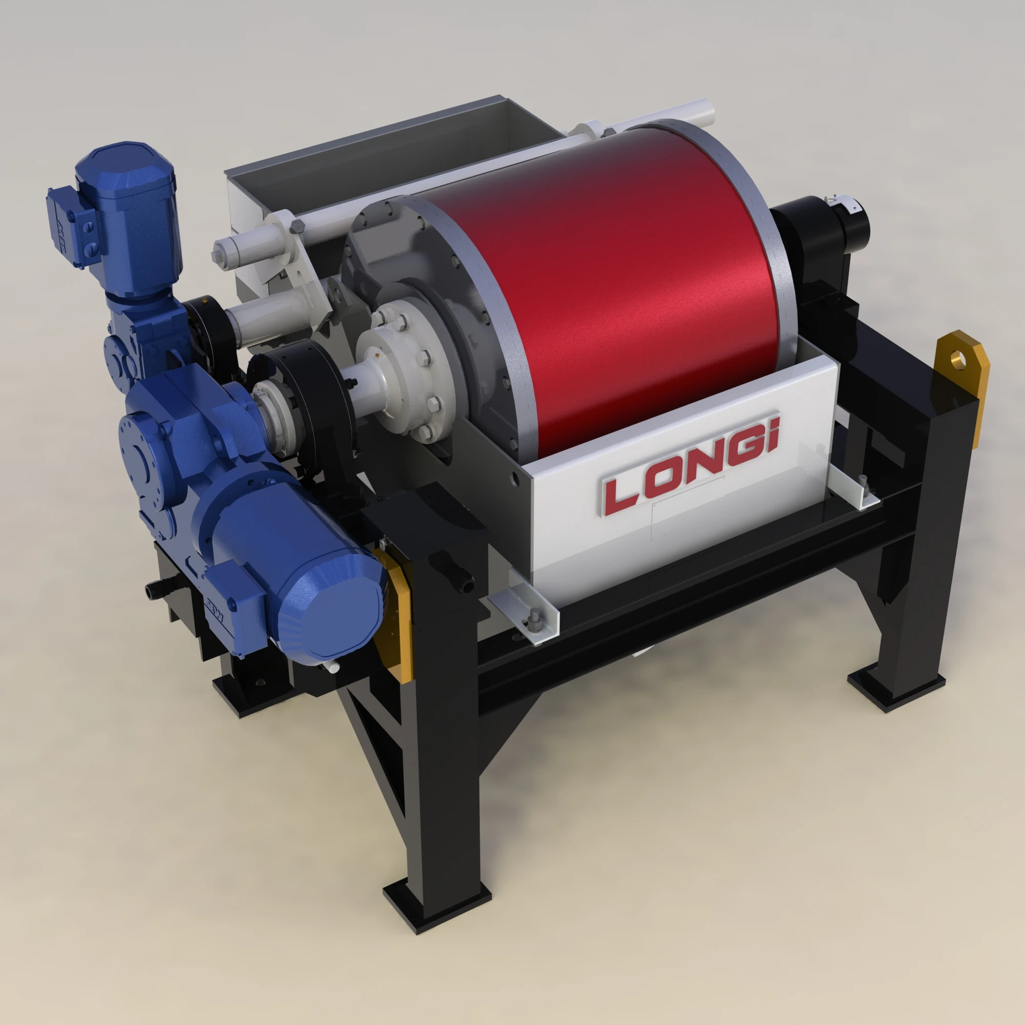 Laboratory Magnetic Separator Mining Machinery Iron Ore Magnetic Roller Separator