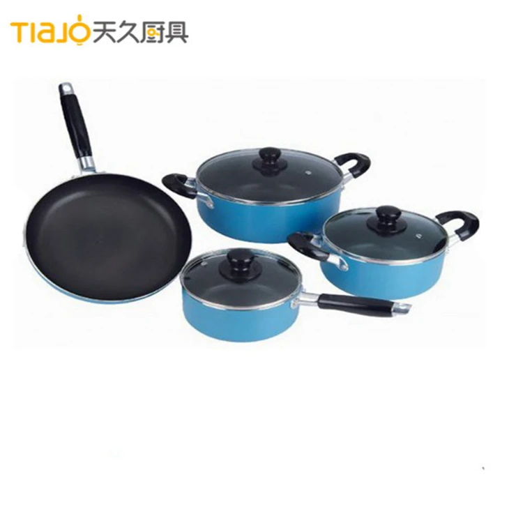 Top sale and cheap aluminum cooking pot cookware set