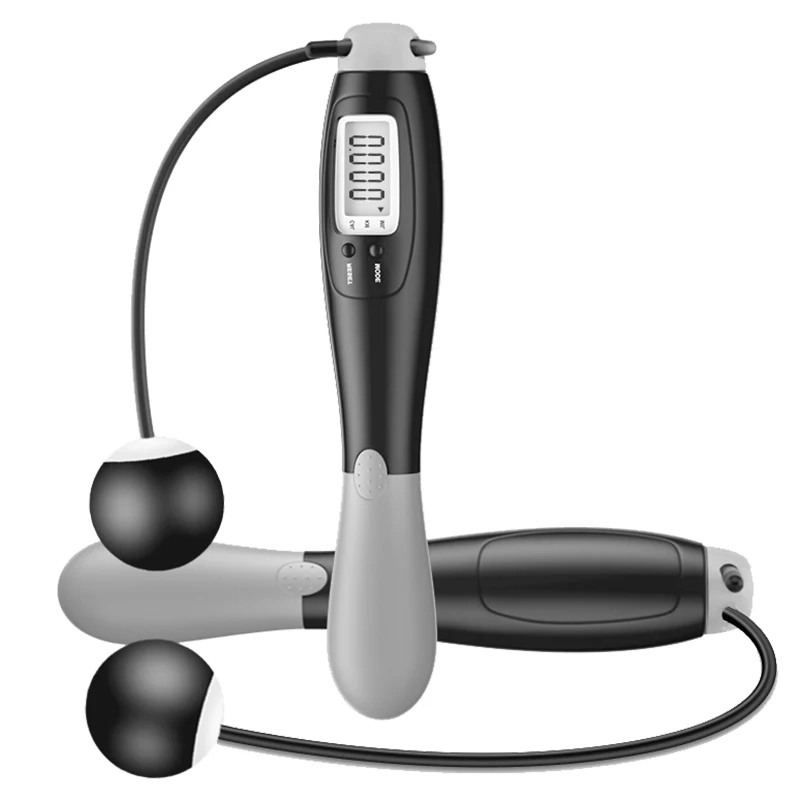Free Shipping Skipping Calorie Step Counting Adjustable Cordless Jump Rope Counter Digital Counter Jump Rope