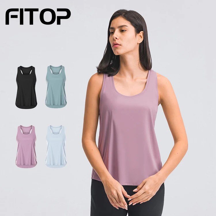 Женский топ для занятий йогой Racerback, Свободный Топ-майка для занятий йогой