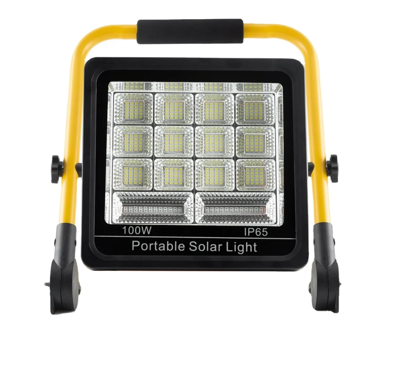 
100 Вт USB Аккумуляторная аварийная безопасность Солнечные прожекторы для кемпинга, ремонта автомобиля, пешего туризма, рыбалки 