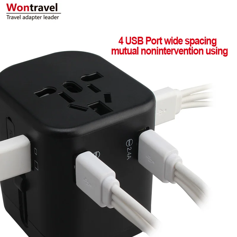 Electrical fast charging adapter multi socket 4.5A smart usb output multifunction socket charger