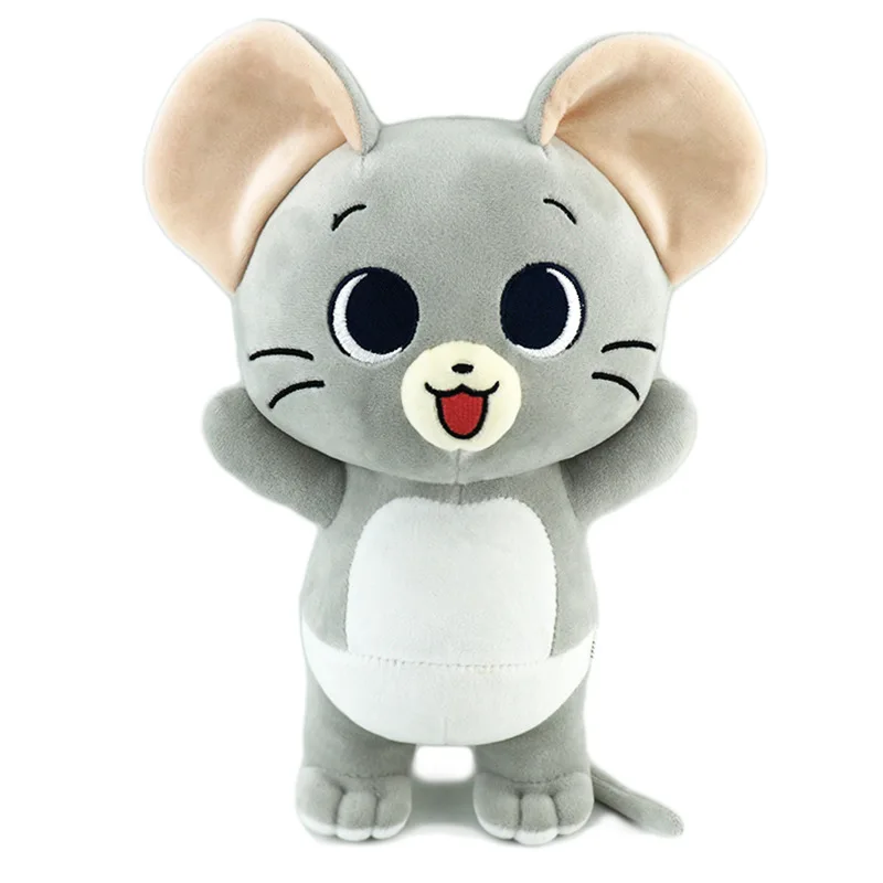 HECION New Cat And Mouse Tom And Jerry Plush Toy Collection Soft Black Cat Toy White Cat Doll Key Chain